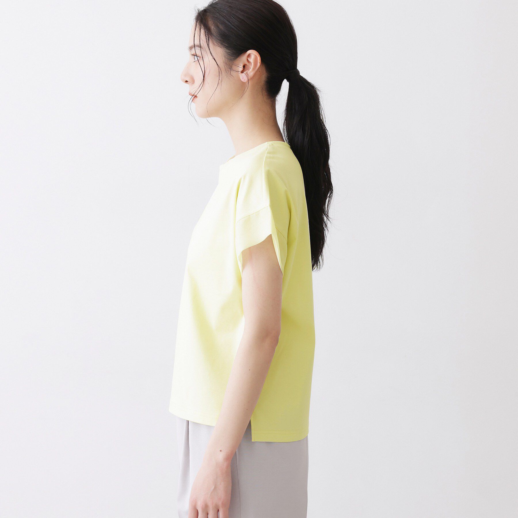 Dessin「【UVカット/接触冷感】美光沢カットソー」|Tシャツ・カットソー|