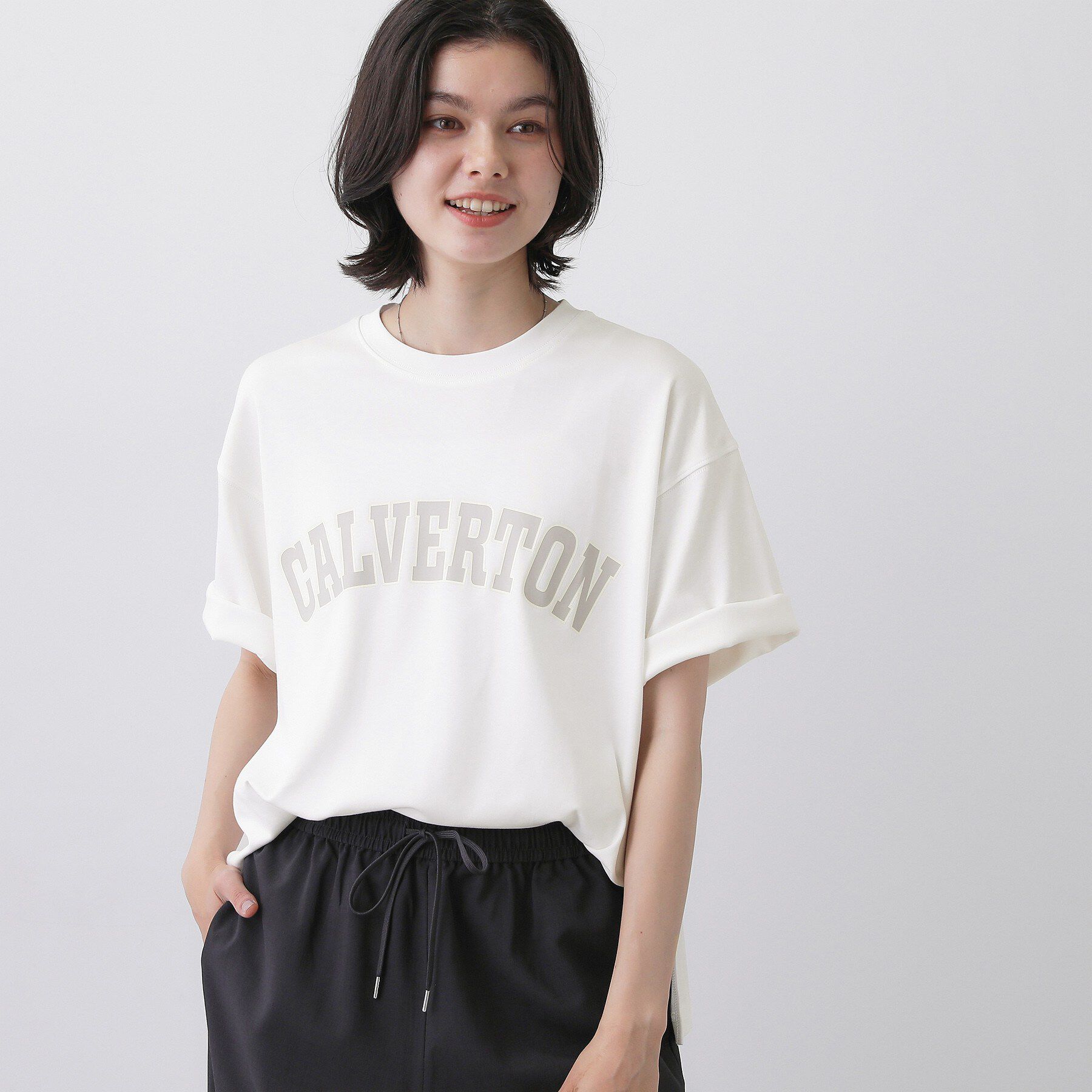 Dessin「【撥水加工】ロゴプリントTシャツ」|Tシャツ・カットソー|