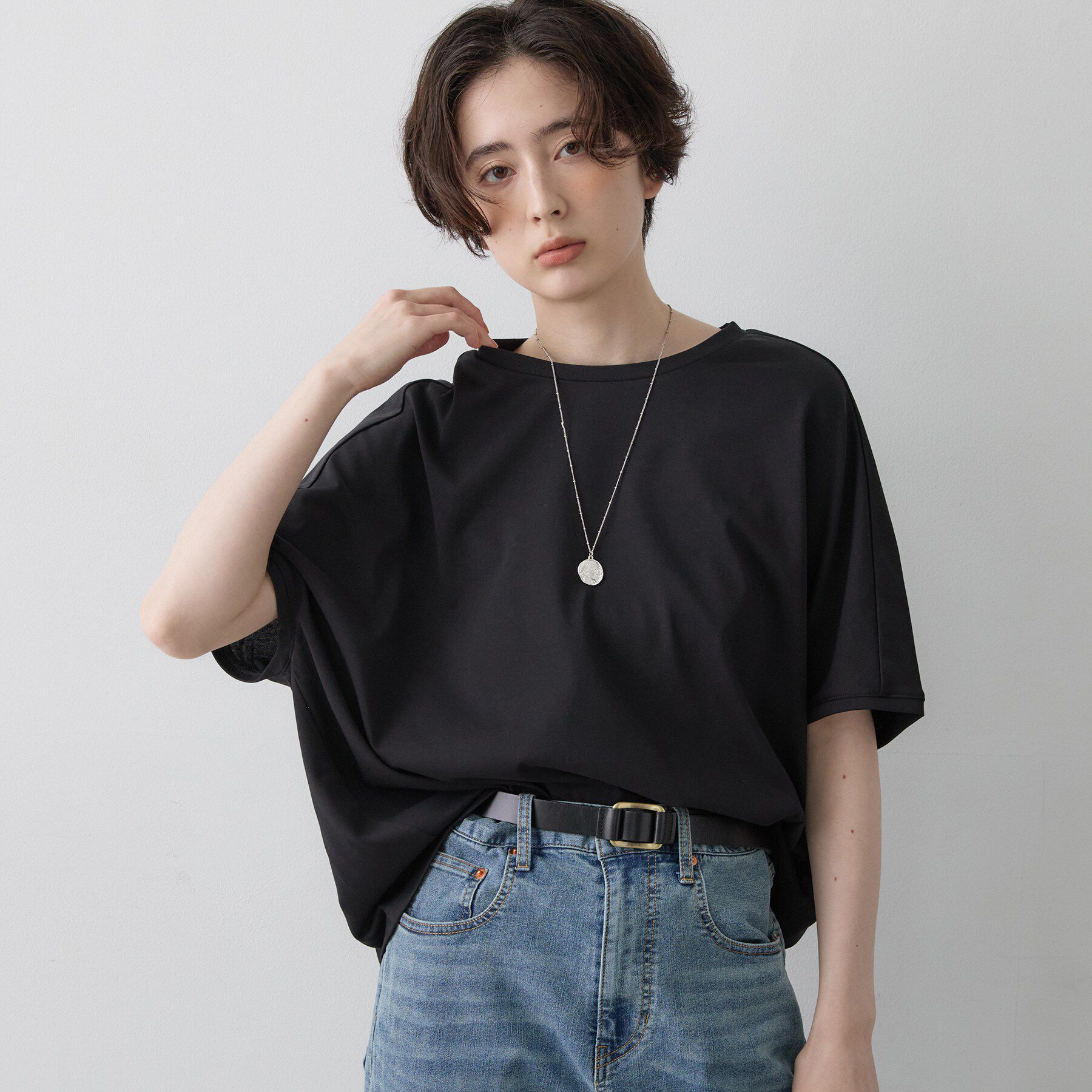 Dessin「【汗シミ防止/UVカット】ドルマンスリーブ プルオーバー」|Tシャツ・カットソー|