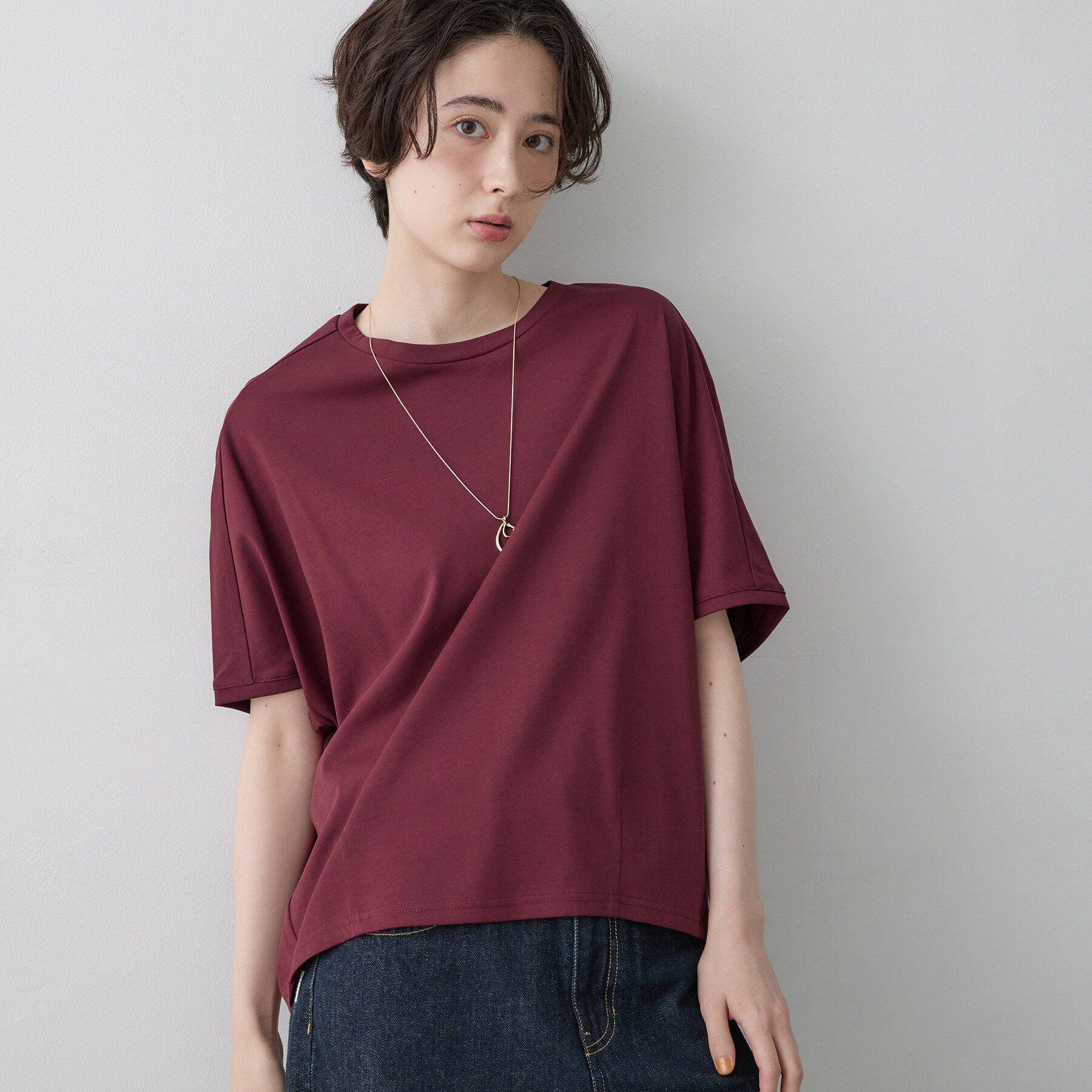 Dessin「【汗シミ防止/UVカット】ドルマンスリーブ プルオーバー」|Tシャツ・カットソー|