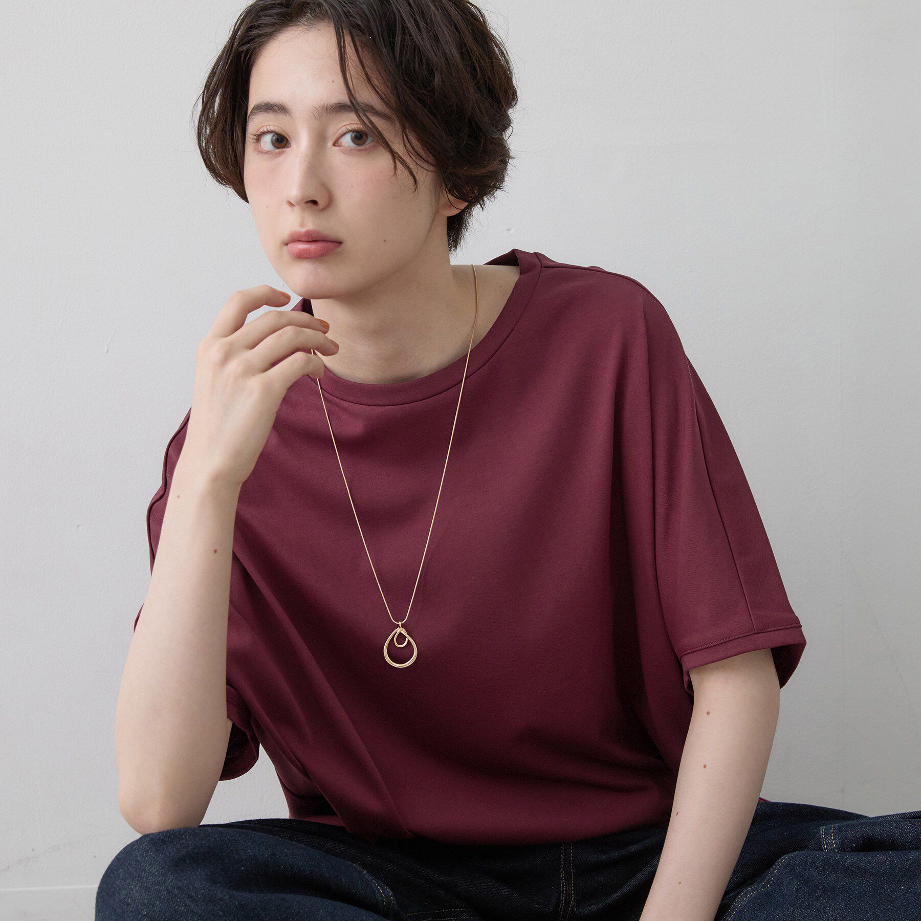 Dessin「【汗シミ防止/UVカット】ドルマンスリーブ プルオーバー」|Tシャツ・カットソー|