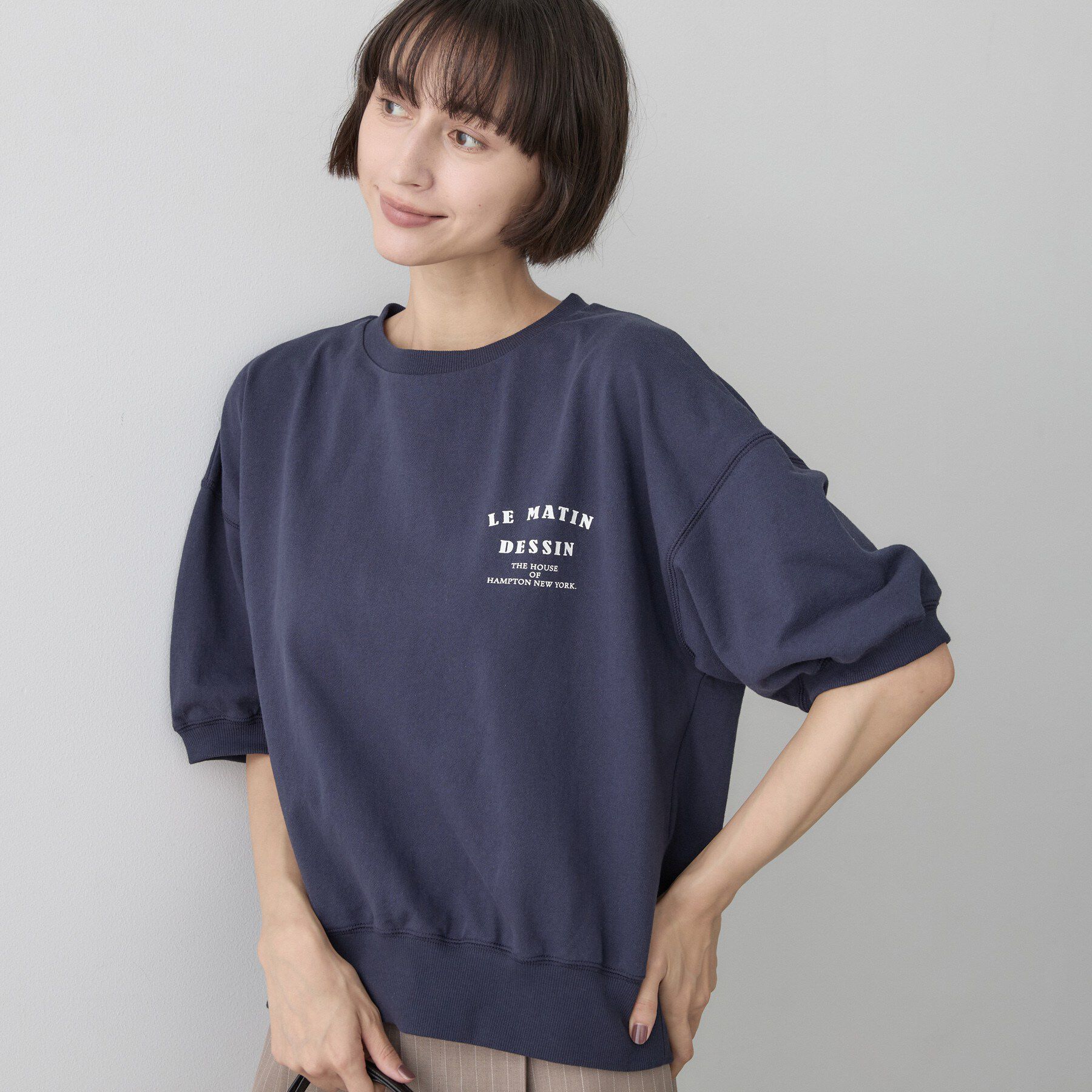 Dessin「ハーフスリーブロゴプルオーバー」|Tシャツ・カットソー|