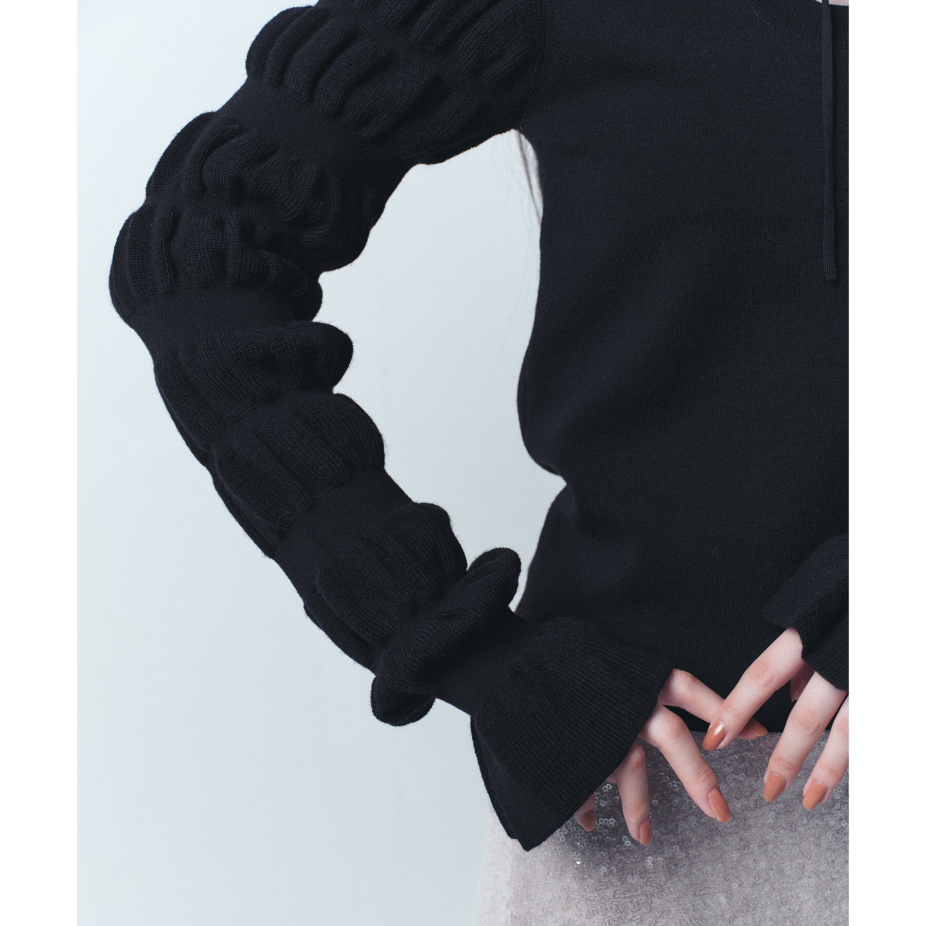 CODE A「gathered sleeves knit」|ニット・セーター|