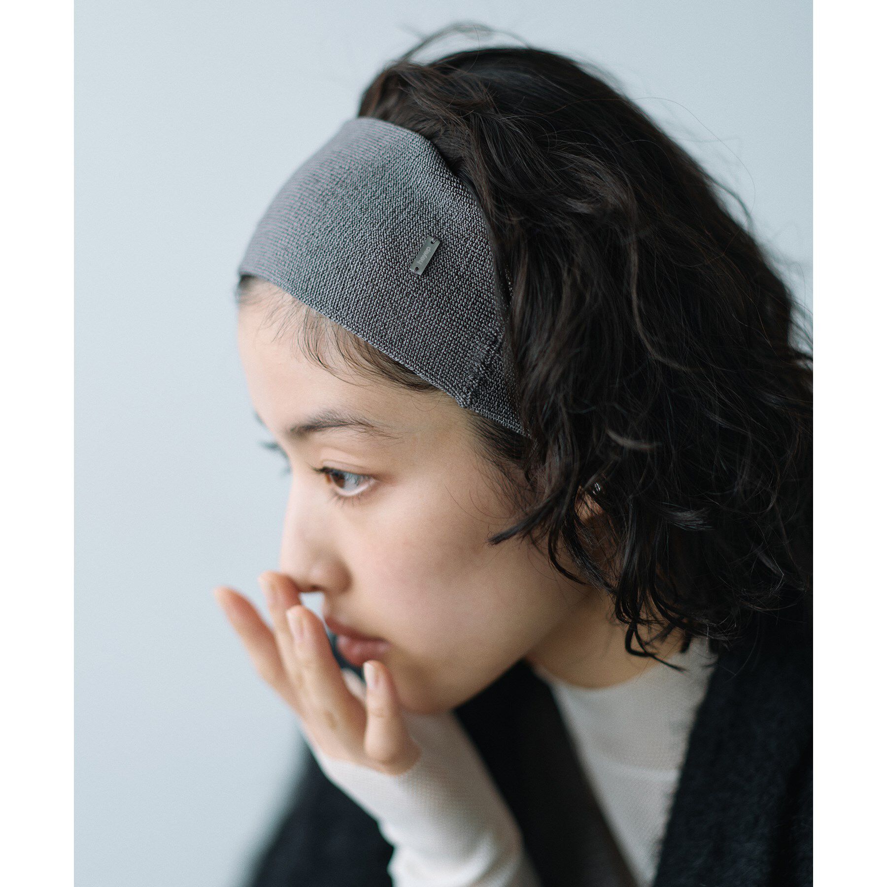 CODE A「heyep｜Silk Hair Band」|その他|グレー(012)