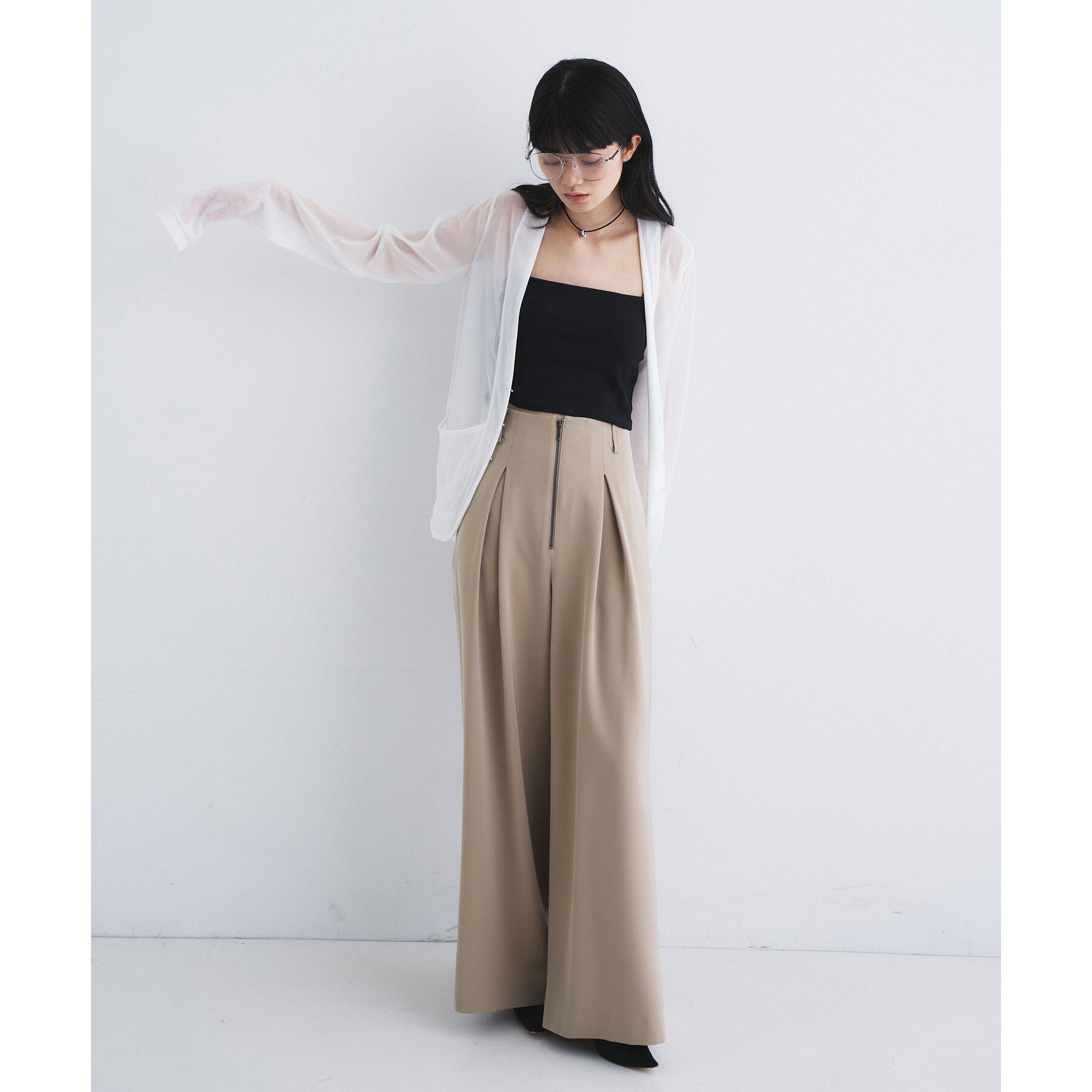 CODE A「zip wide pants」|その他|