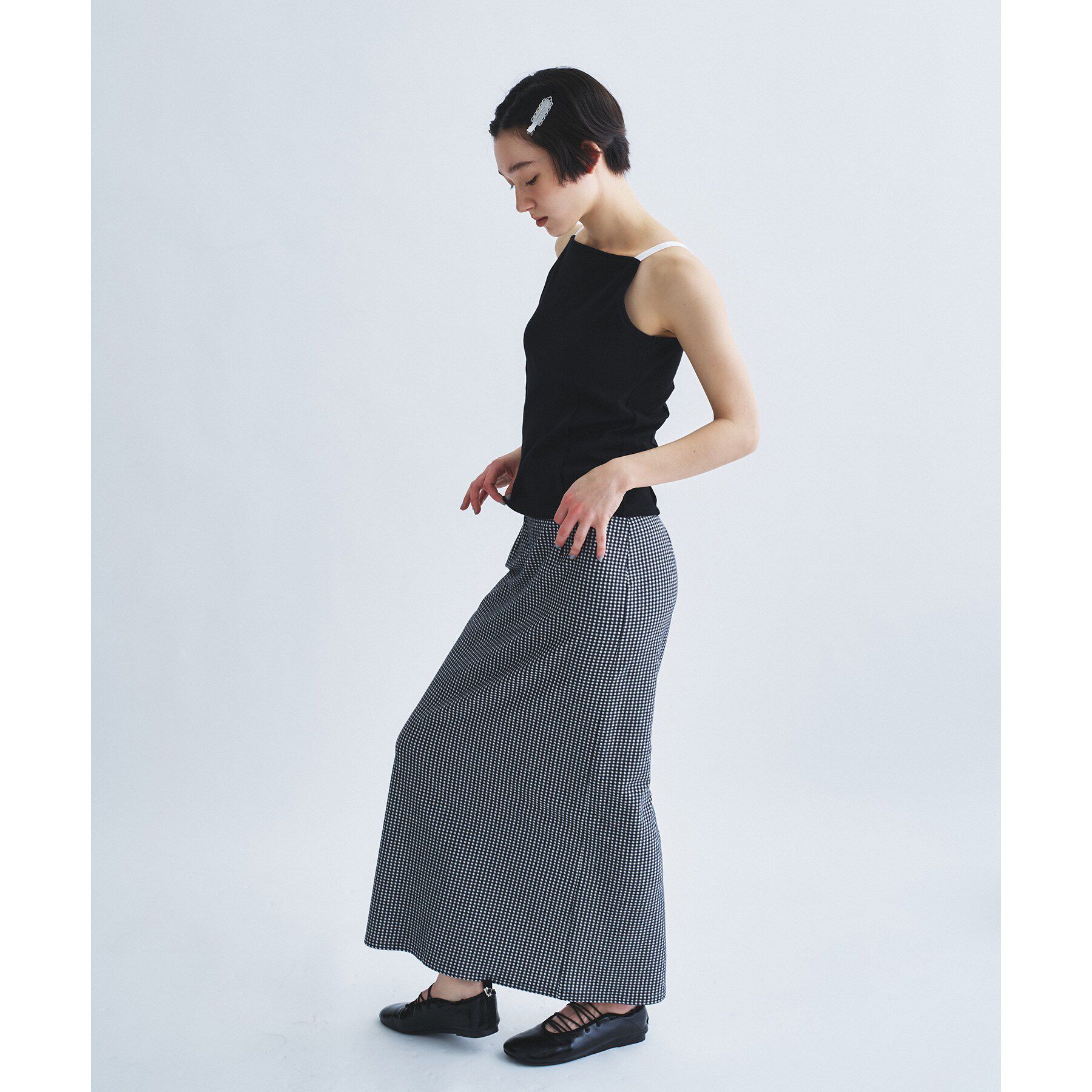 CODE A「【Cup-in】edge line camisole」|キャミソール|