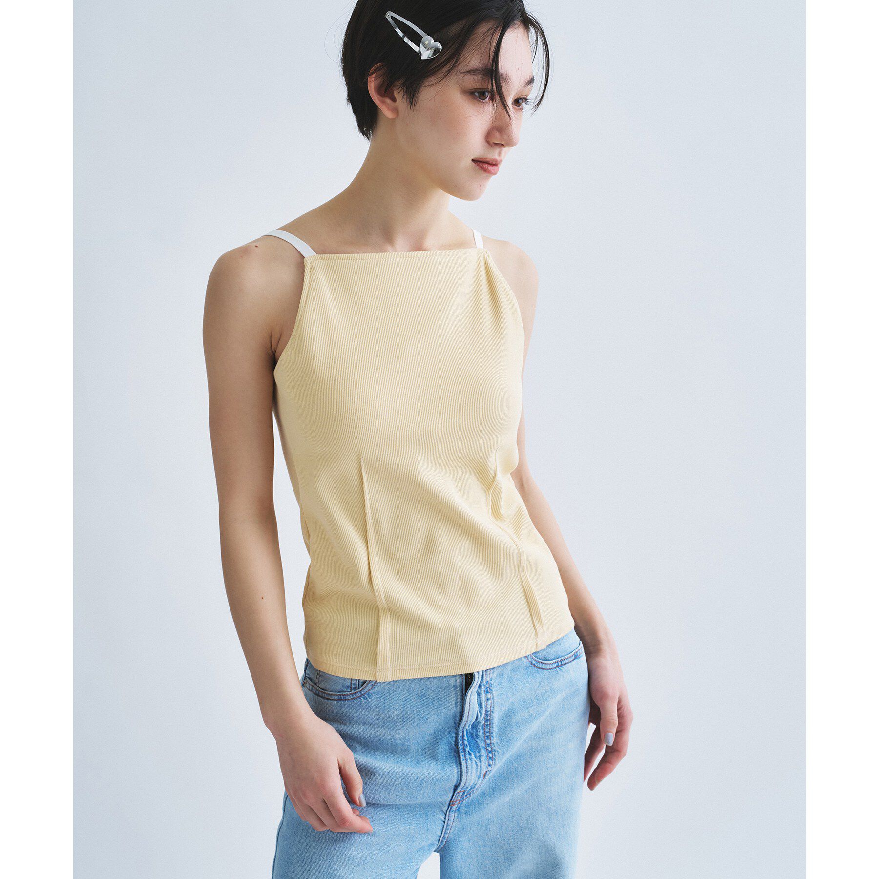 CODE A「【Cup-in】edge line camisole」|キャミソール|
