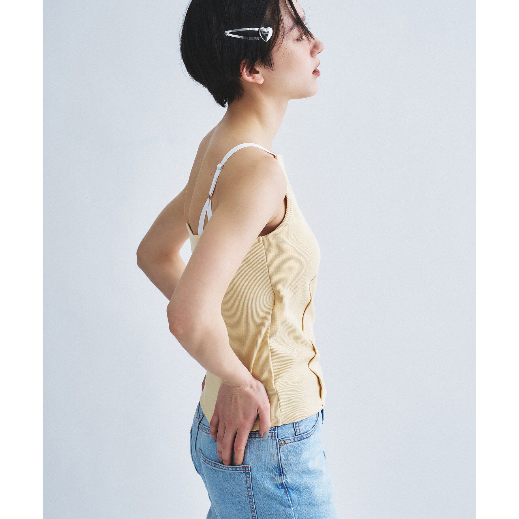 CODE A「【Cup-in】edge line camisole」|キャミソール|