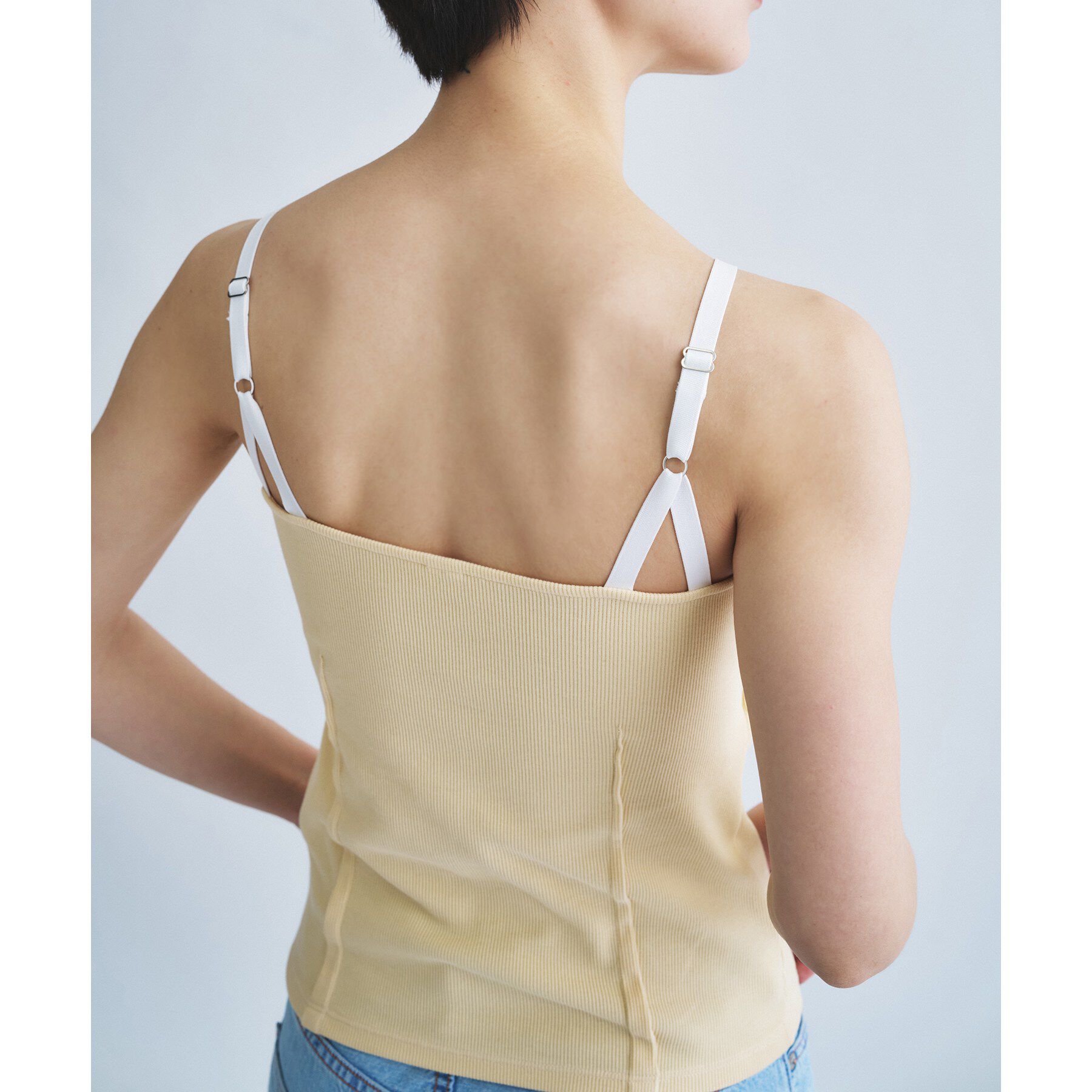 CODE A「【Cup-in】edge line camisole」|キャミソール|