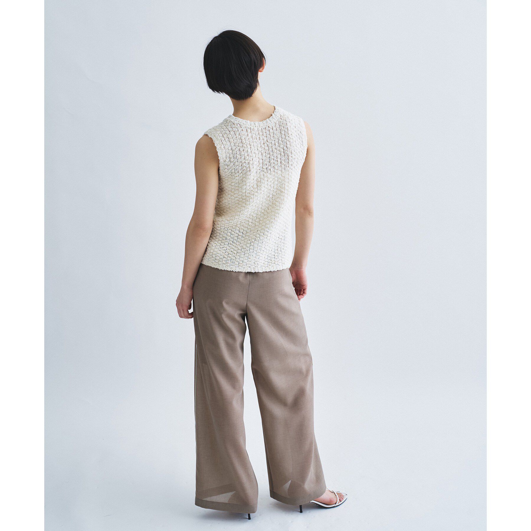 CODE A「cloudy open back tank」|ニット・セーター|