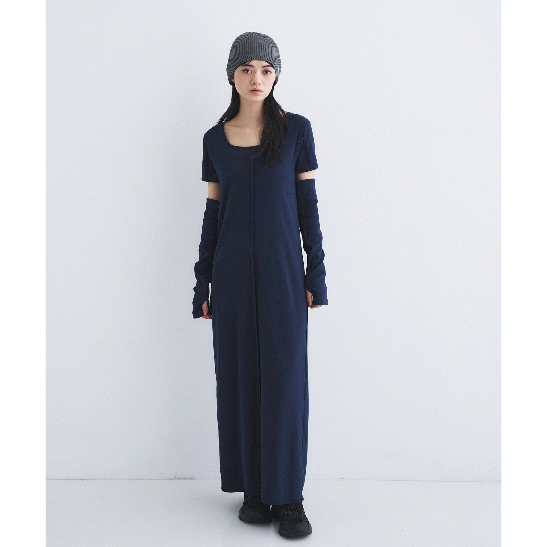CODE A「arm cover square neck dress」|ワンピース|