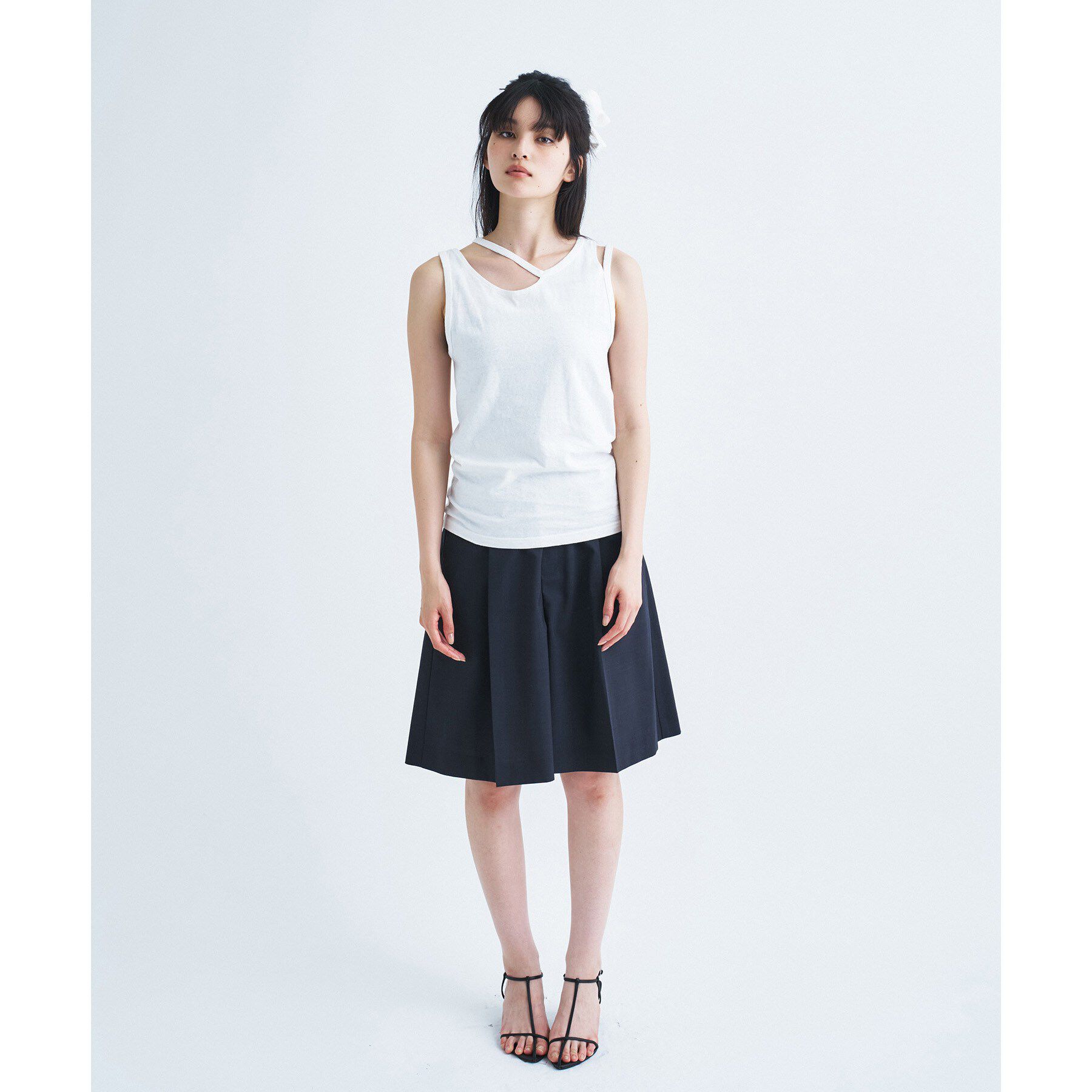 CODE A「IRONING｜cut out tank top」|キャミソール|