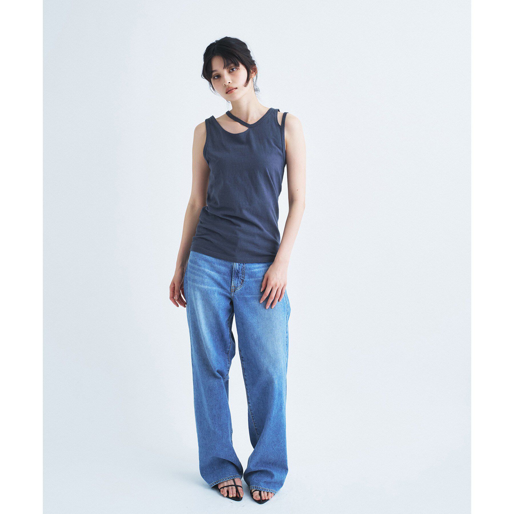 CODE A「IRONING｜cut out tank top」|キャミソール|