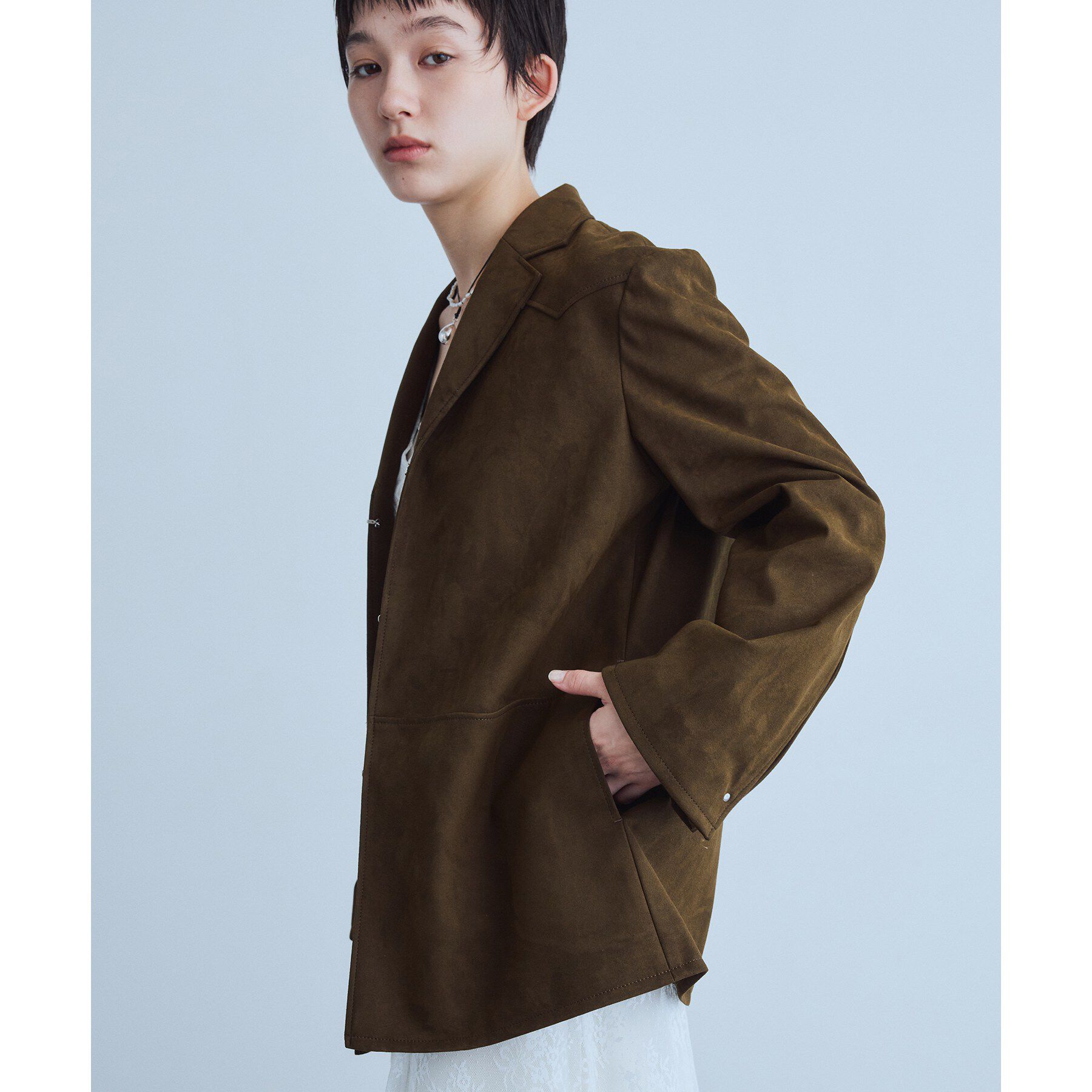 CODE A「soft suede－like jacket」|テーラードジャケット|