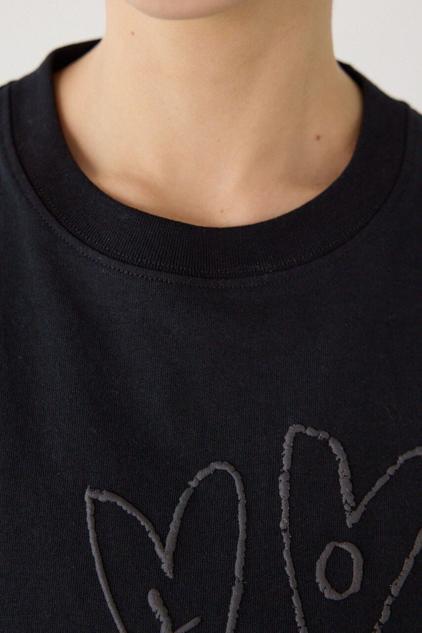 RODEO CROWNS「クレヨンタッチ同色発泡プリントTシャツ」|Tシャツ・カットソー|
