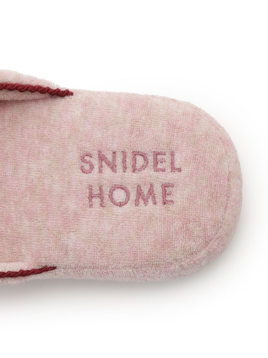 SNIDEL HOME「【sorbet light】エンブレムパイルルームシューズ」|ルームシューズ|