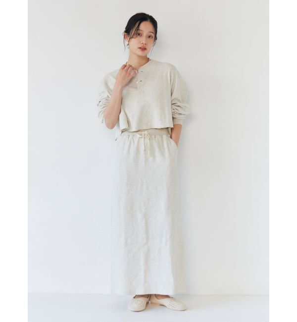 Ungrid「FAITH別注 ヘンリーネックショートロングスリーブTee」|Tシャツ・カットソー|