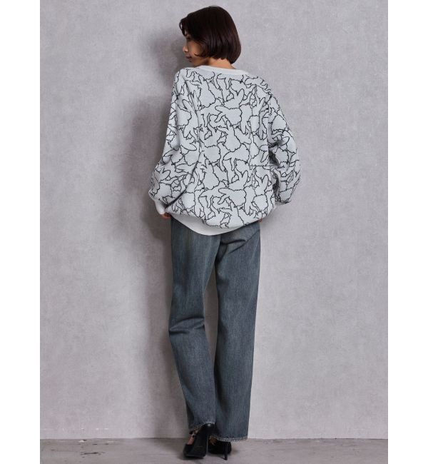 GYDA「BUNNY patternニットトップス」|ニット・セーター|