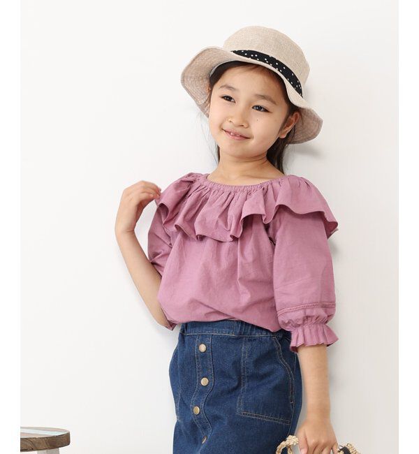 ikka kids「リネンタッチドットリボンハット」|その他|