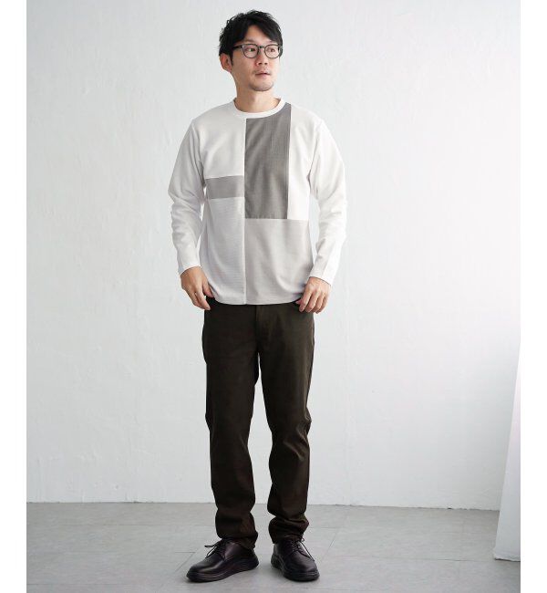ikka「ブロックスポンチグラデロンＴ」|Tシャツ・カットソー|