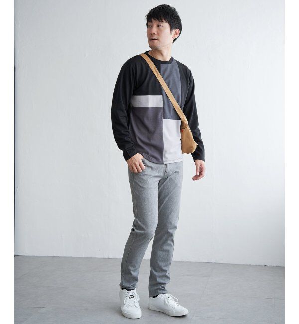 ikka「ブロックスポンチグラデロンＴ」|Tシャツ・カットソー|