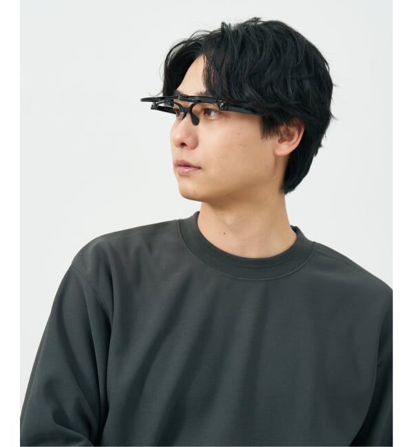  「新構造・跳ね上げ式 メガネ | FLIP UP フリップアップ | 軽量 伊達メガネ 度付き 度なし レンズ交換券付」|メガネ|