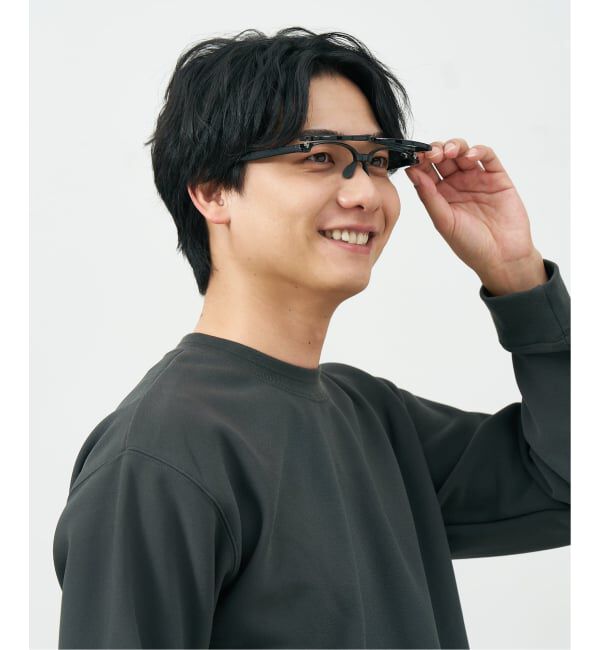  「新構造・跳ね上げ式 メガネ | FLIP UP フリップアップ | 軽量 伊達メガネ 度付き 度なし レンズ交換券付」|メガネ|