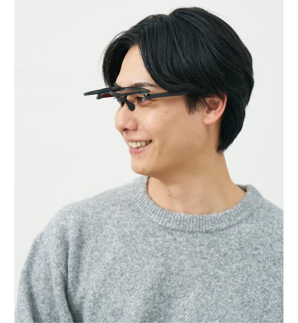  「新構造・跳ね上げ式 メガネ | FLIP UP フリップアップ | 軽量 伊達メガネ 度付き 度なし レンズ交換券付」|メガネ|
