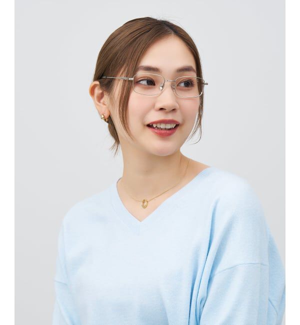  「ウェリントン 横長 メガネ | メタルフレーム 眼鏡 伊達メガネ 度付き 度なし ユニセックス レンズ交換券付」|メガネ|