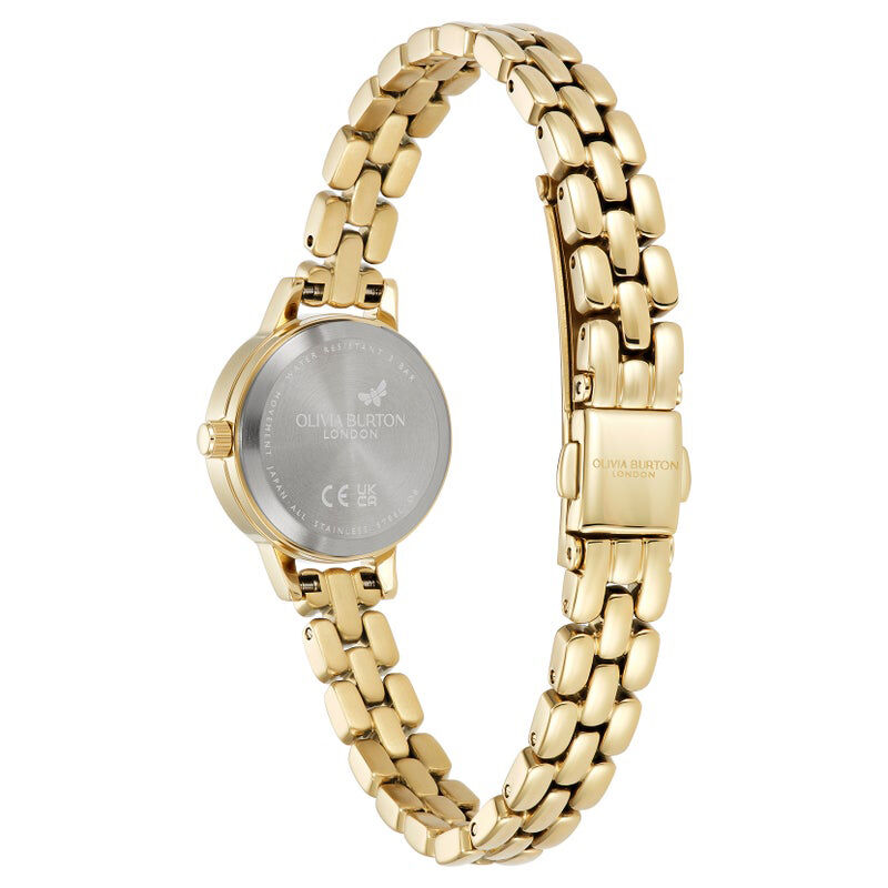 OLIVIA BURTON 「〈OLIVIA BURTON(ｵﾘﾋﾞｱﾊﾞｰﾄﾝ)〉ｸﾗｼｯｸｽ ﾐﾆｼﾙﾊﾞｰ ﾎﾜｲﾄ ｻﾝﾚｲ ｺﾞｰﾙﾄﾞﾌﾞﾚｽﾚｯﾄ」|腕時計|