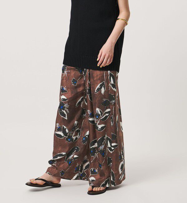UNITED ARROWS「＜SACRA＞ペイント フローラ パンツ」|チノ|