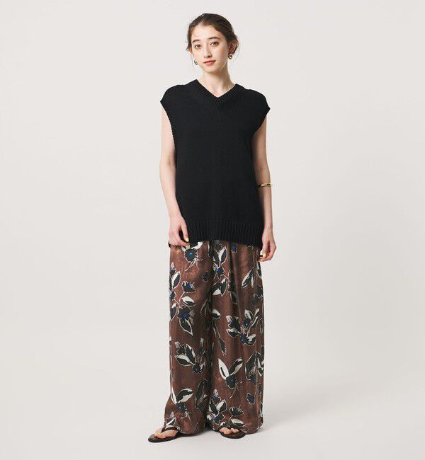 UNITED ARROWS「＜SACRA＞ペイント フローラ パンツ」|チノ|