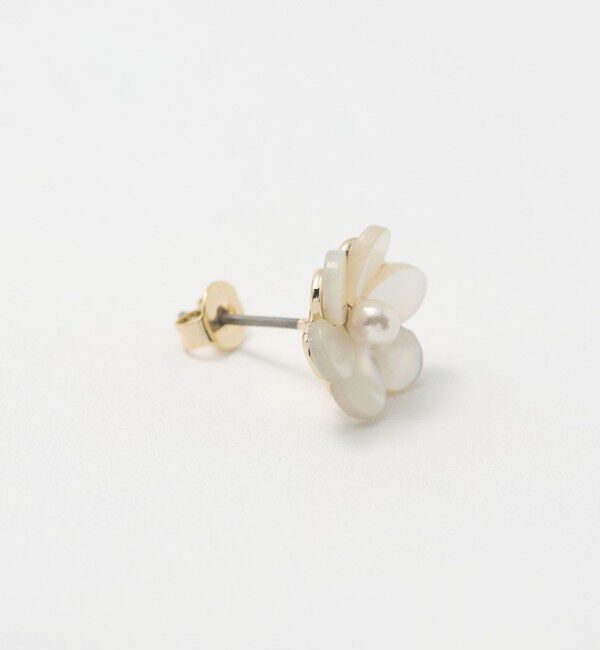 UNITED ARROWS green label relaxing「シェル フラワー ピアス」|ピアス|