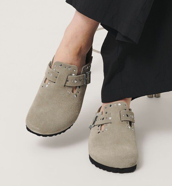 BEAUTY&YOUTH UNITED ARROWS「＜BIRKENSTOCK＞スエード ボストン リベット サンダル」|サンダル|