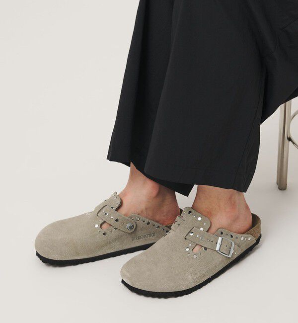 BEAUTY&YOUTH UNITED ARROWS「＜BIRKENSTOCK＞スエード ボストン リベット サンダル」|サンダル|