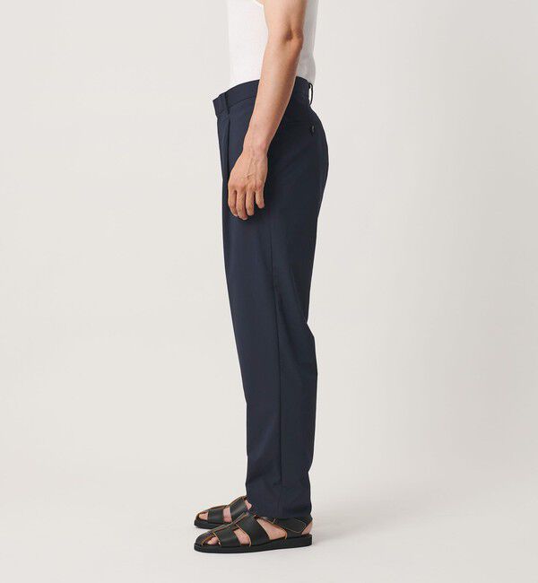 BEAUTY&YOUTH UNITED ARROWS「クール 1プリーツ テーパード スラックス NO.7 接触冷感 ヨコストレッチ」|チノ|