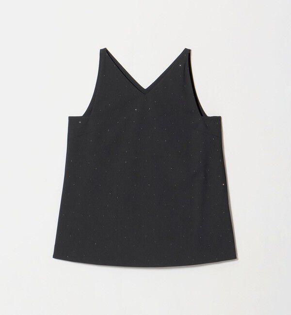 BEAUTY&YOUTH UNITED ARROWS「ラインストーン ノースリーブチュニック ウォッシャブル」|タンクトップ|BLACK