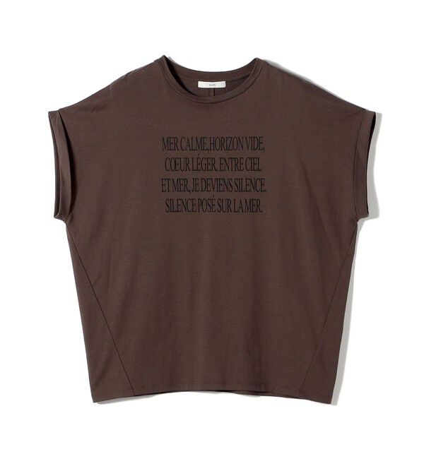 SHIPS for women「メルティ コットン プリント ロゴ ショート スリーブ Tシャツ」|Tシャツ・カットソー|