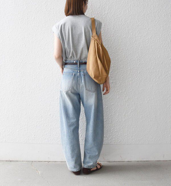 SHIPS any「SHIPS any:〈接触冷感/汗染み防止加工/洗濯機可能〉タック フレア ノースリーブ TEE」|Tシャツ・カットソー|