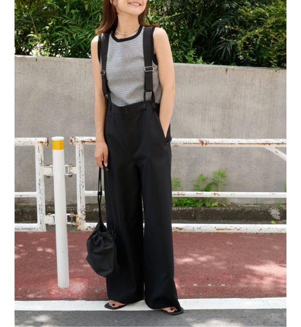 OUTDOOR PRODUCTS Usual Things「追加 TEE&times;サスペンダーパンツ2点SET 一部店舗+WEB限定」|スラックス|
