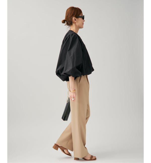 VERMEIL par iena「《追加3》ダブルクロスストレッチパンツ」|スラックス|