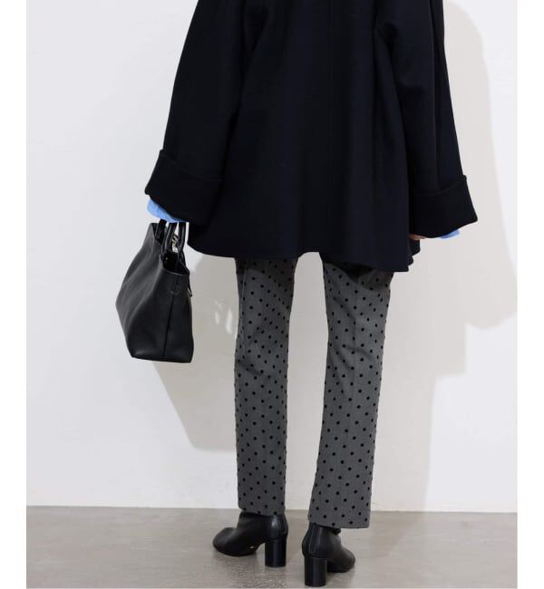 SLOBE IENA「《吸湿発熱/追加》CIRCULATE WARM スティックパンツ」|スラックス|