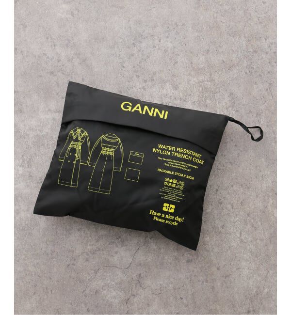 PULP「GANNI / ガニー Duchesse Nylon Trenchcoat」|トレンチコート|