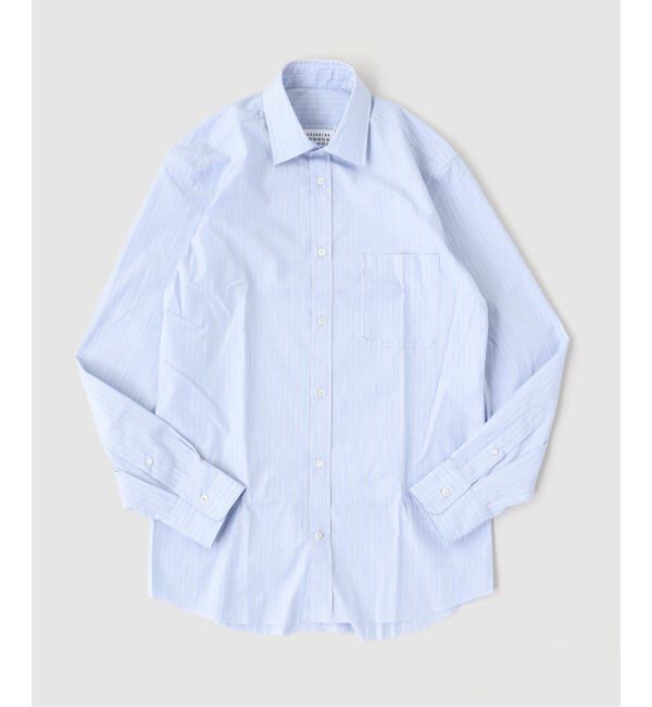 EDIFICE「MAISON MARGIELA(メゾン マルジェラ) PATCHED POCKET SHIRT」|シャツ・ブラウス|ブルー