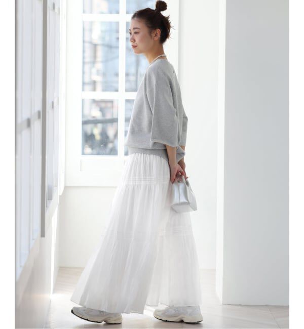 JOURNAL STANDARD relume「《WEB限定追加》コットンボイルクリンクルティアードスカート」|スカート|