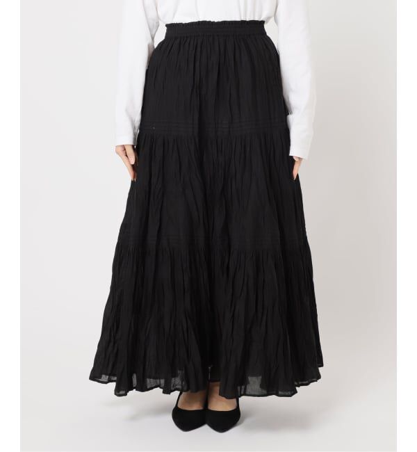 JOURNAL STANDARD relume「《WEB限定追加》コットンボイルクリンクルティアードスカート」|スカート|