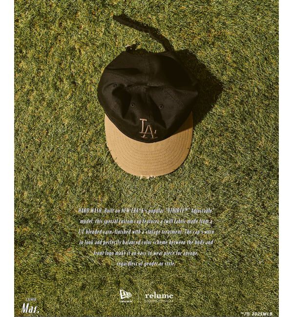 JOURNAL STANDARD relume「NEW ERA / ニューエラ 別注 9THIRTY(TM) ハードウォッシュ Dodgers」|キャップ・キャスケット|ブラック