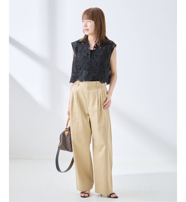 journal standard L'essage「《追加》ケミカルコードレースノースリーブブラウス」|シャツ・ブラウス|