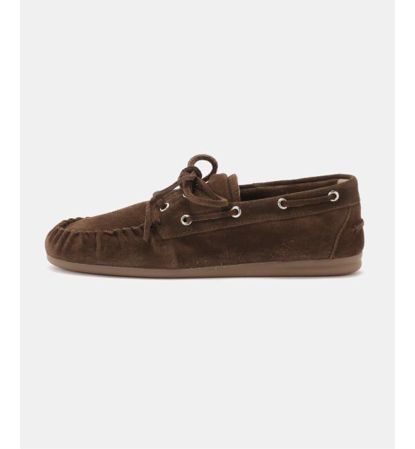 journal standard L'essage「【ALOHAS/アロハス】 Rowan Suede Brown Leather Loafers」|スリッポン|