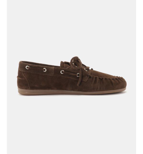 journal standard L'essage「【ALOHAS/アロハス】 Rowan Suede Brown Leather Loafers」|スリッポン|